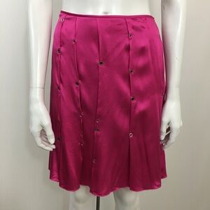 A/X Armani Exchange Silk Pink Pleated Skirt 4